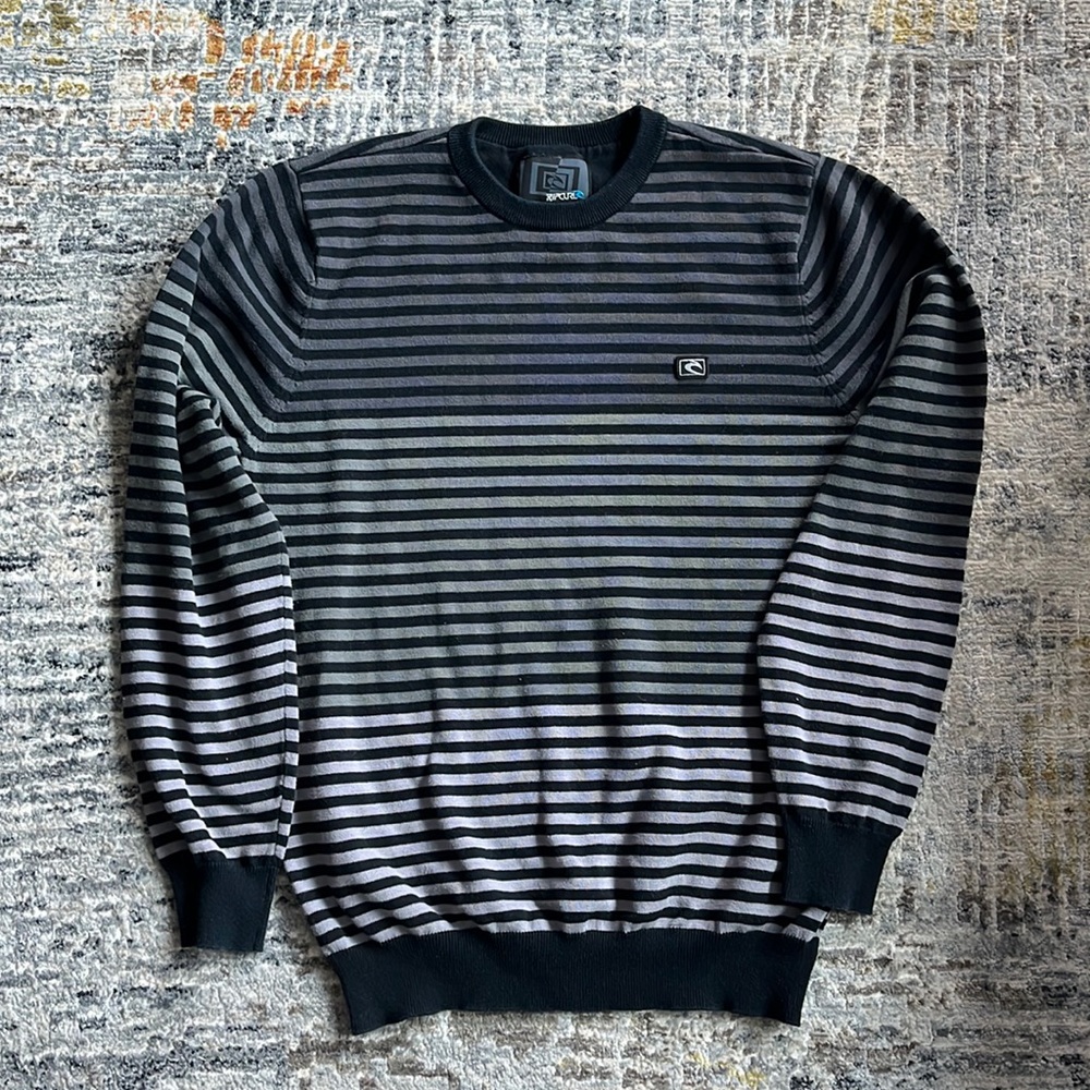 Rip Curl Black Striped Sweater